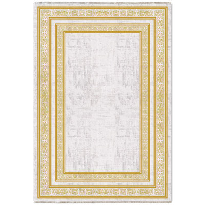Tapis rectangulaire Nayah avec envers antidérapant