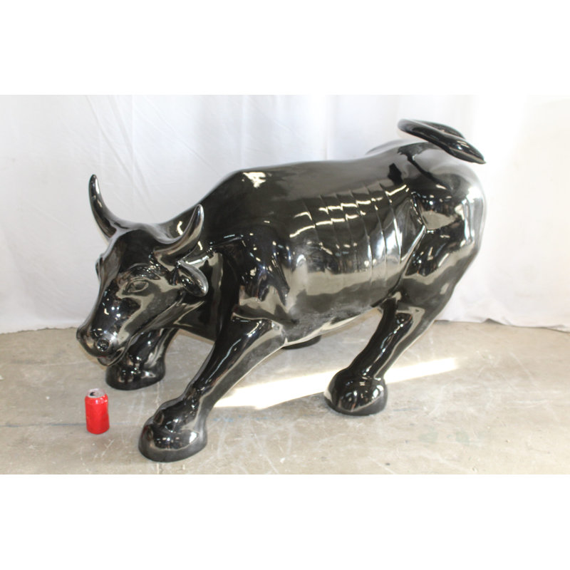 Taureau géant de 57 po x 28 po x H 33 po Athalla, Noir