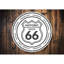 Panneau historique en aluminium «Route 66 66»-58550798