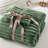 Avril Green Fluffy Ribbed Plush 3-Piece Full/Queen Comforter Set-101983306-101983310