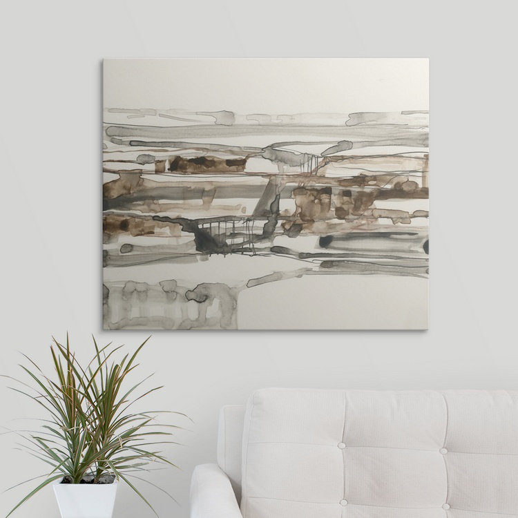 « i » jennifer de la peinture, reproduction d’art Stark Neutrals, H 24 po x l 30 po x P 1,25 po, Toile