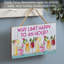 Enseigne murale en bois pourquoi "Happy Limit"