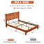 Lit rembourré avec velours moelleux, coins arrondis doux et sans sommier tapissier Wauson-1033833594-1033833598