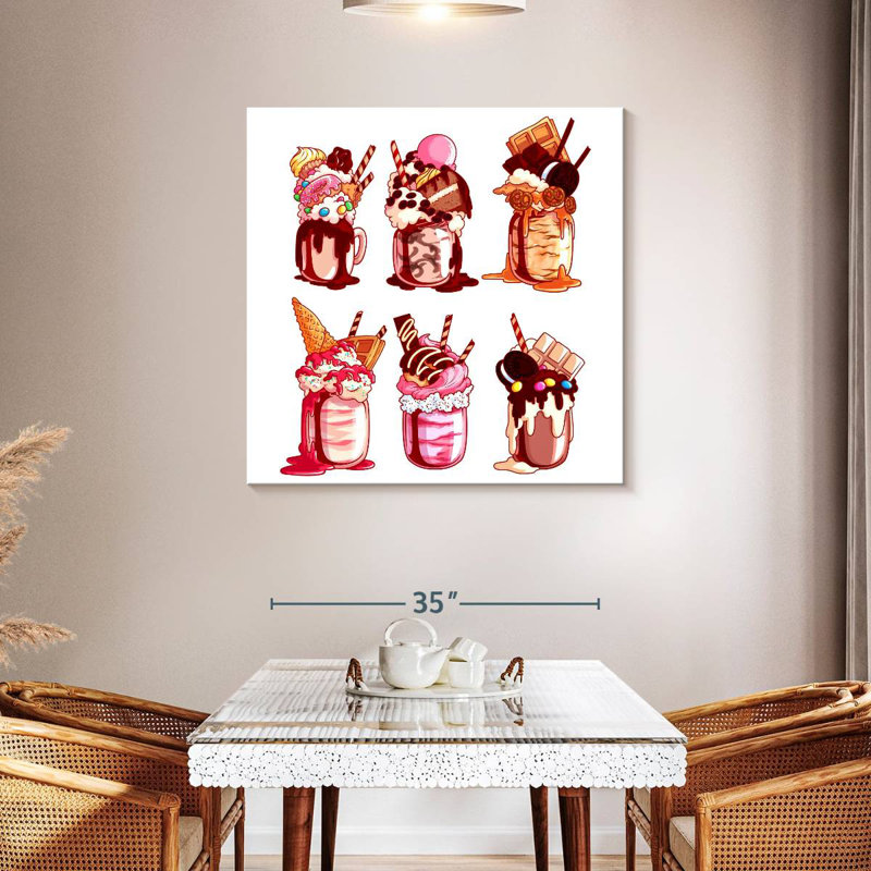 Yarlin surchargé Milkshakes, H 39 po x l 39 po