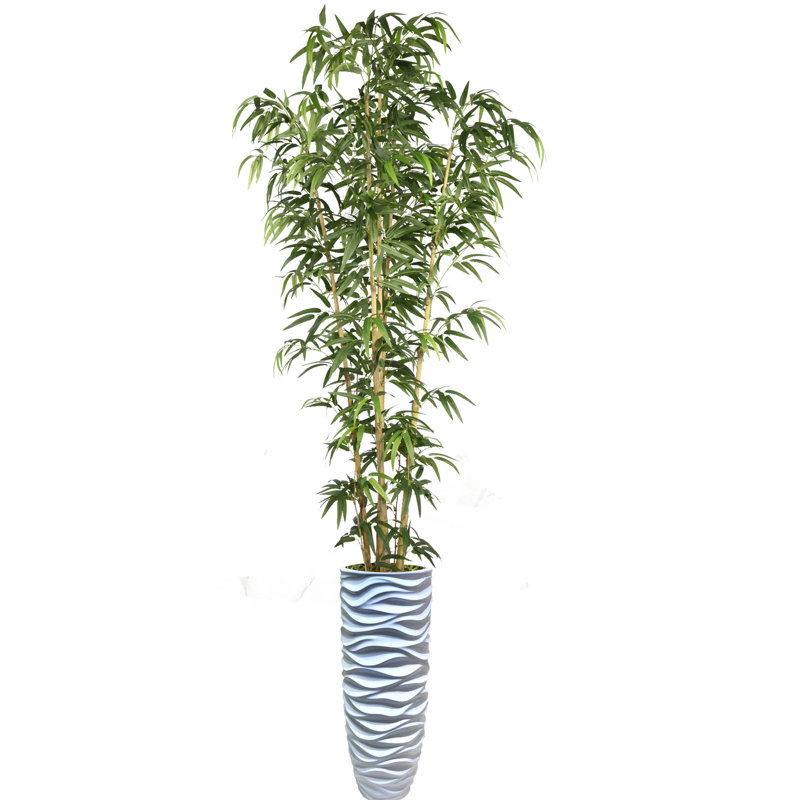 Bambou artificiel en pot 72 po Panama, Naturel