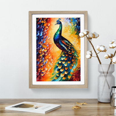 Peacock Portrait No.1 1 Piece Single Picture Frame Painting