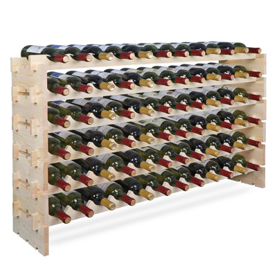 Dorys Wine Bottle & Glass Rack Beige