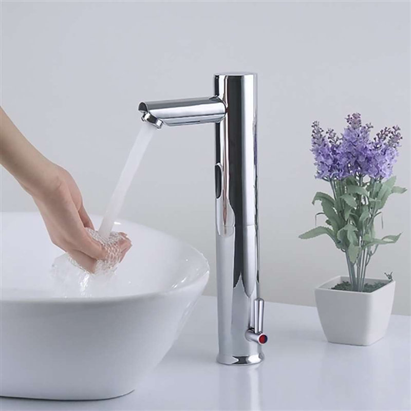 Robinet à capteur sans contact pour salle de bain moderne avec fonctionnement hygiénique