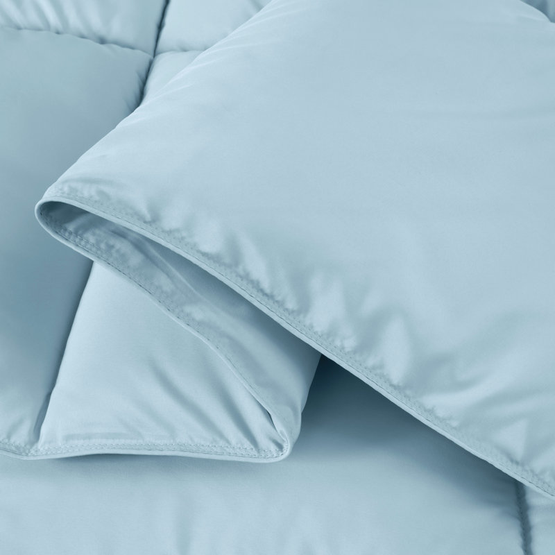 Chambray Blue Queen Microfiber All-Season Comforter