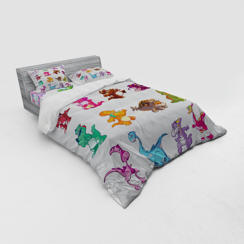 Ensemble de housse de couette jurassique, Housse de couette grand + 3 pièces supplémentair