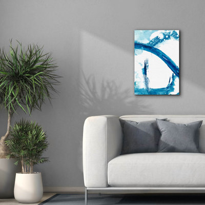 «Aqua Ring» par Ethan Harper, art mural sur toile, 40 po x 54 po