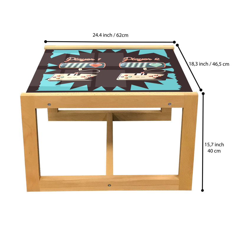 Inverson Trestle Coffee Table, 40cm H x 46.5cm W x 62cm D