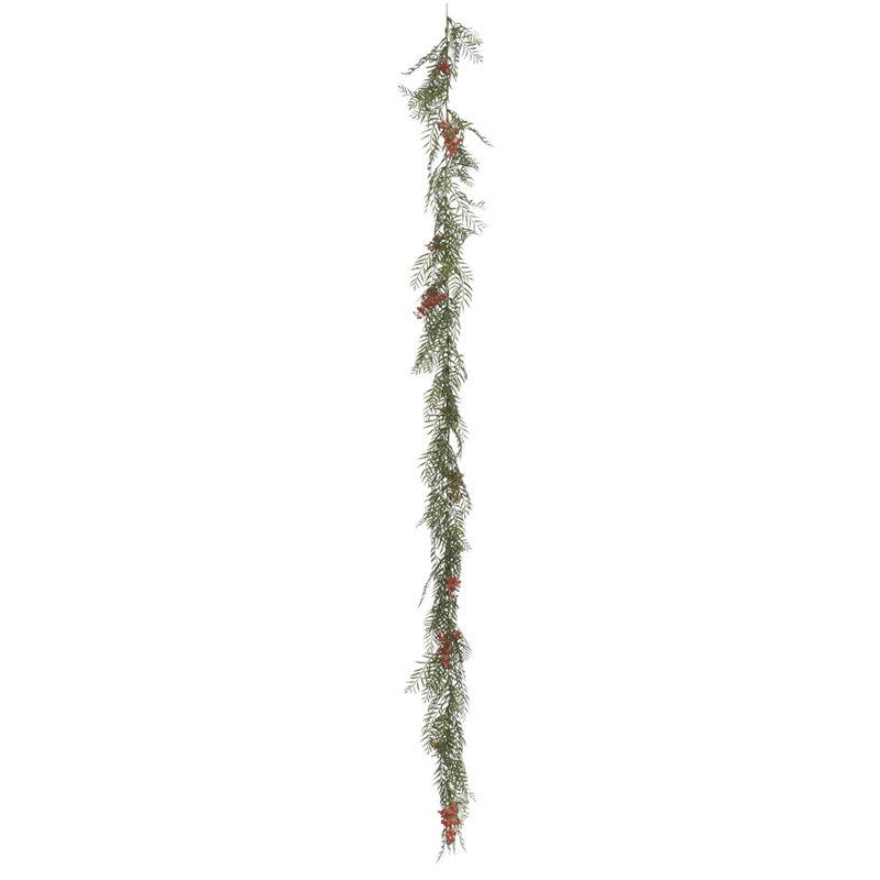 Guirlande à baies et feuilles artificielles brésiliennes