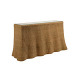 Savannah 74'' W Glass Console Table