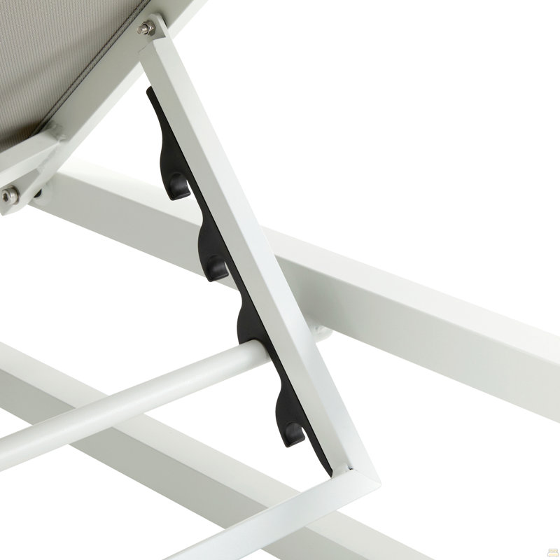 Chaise longue d'extérieur réglable à 5 niveaux, 1
