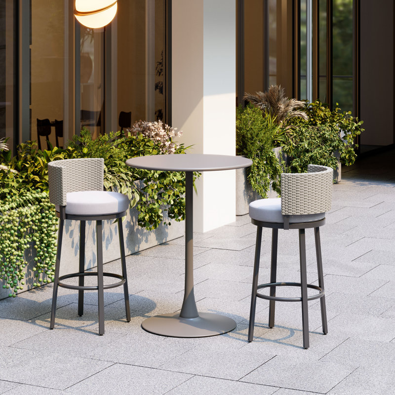 Tabouret de bar Midnight Wave blanc