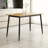 Modern Minimalist Wood Grain Tabletop Dining Table, Stylish Dining Table, Kitchen Dining Table, Sturdy And Durable, Easy To Assemble, Metal Leg Design, Suitable For 4-6 People, Suitable For Home-109931808