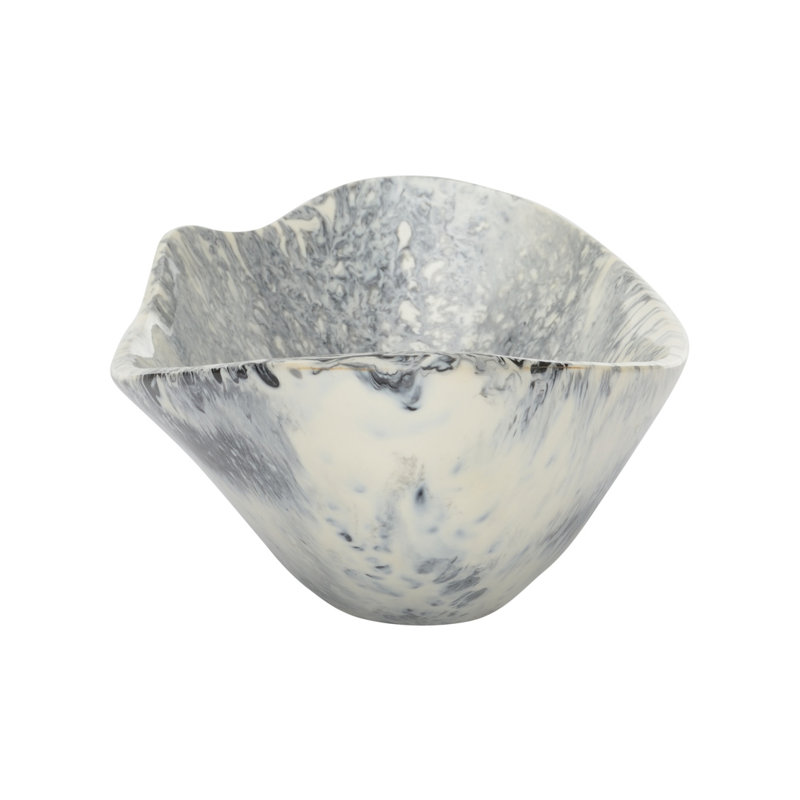 Bucolic Decorative Bowl, 4.25" H x 16" W x 6.75" D, Pink