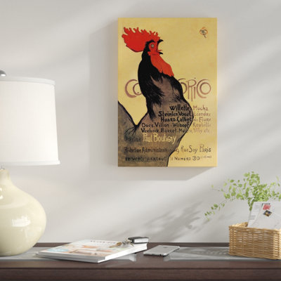 Cocorico par theophile alexandre steinlen-impression de publicités