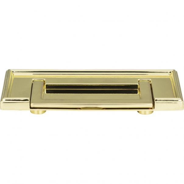 Campaign 3" Center to Center Drop handle, Polished Brass
