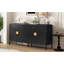 Buffet à quatre portes exquis avec construction durable et rangement polyvalent-1677065496