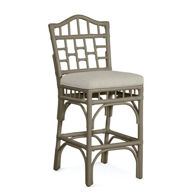 Chippendale Upholstered Counter Stool