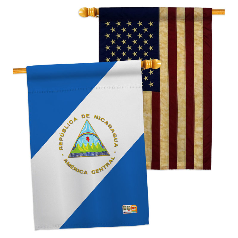 Double Sided 40'' H x 28'' W Polyester House Flag