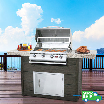 1 pièce 4 brûleurs au propane liquide pour barbecue