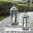 27" High Hexagonal Tower Style Outdoor Lanterns