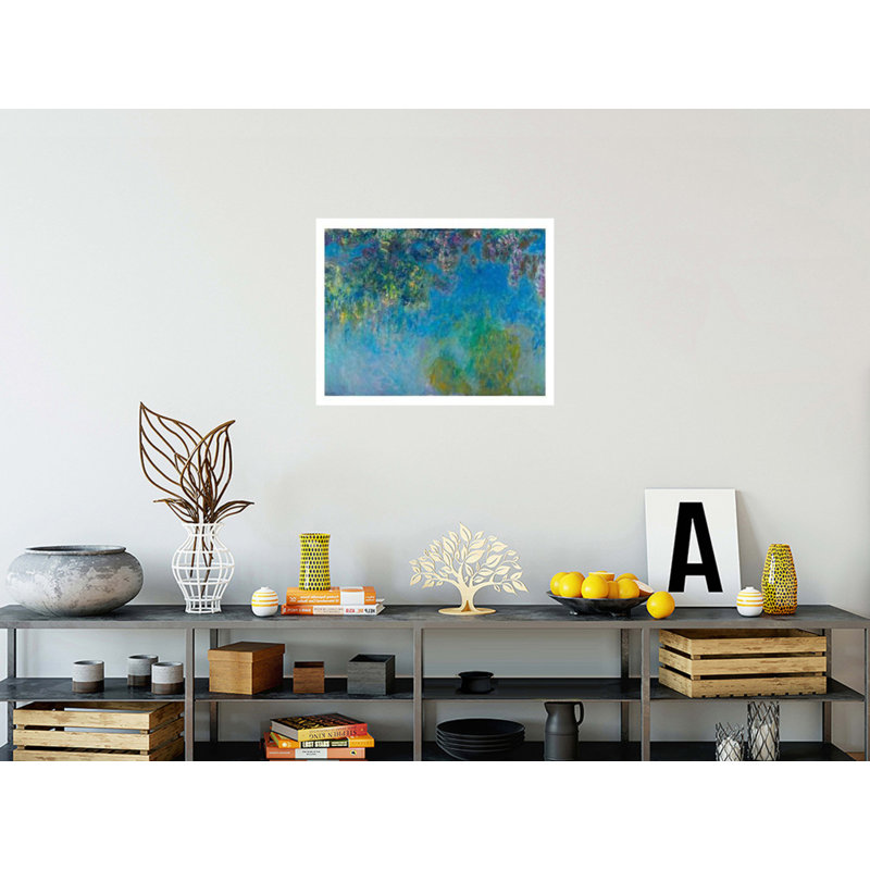 «Wisteria» par Claude Monet - Estampe numérique, H 22 po x l 28 po