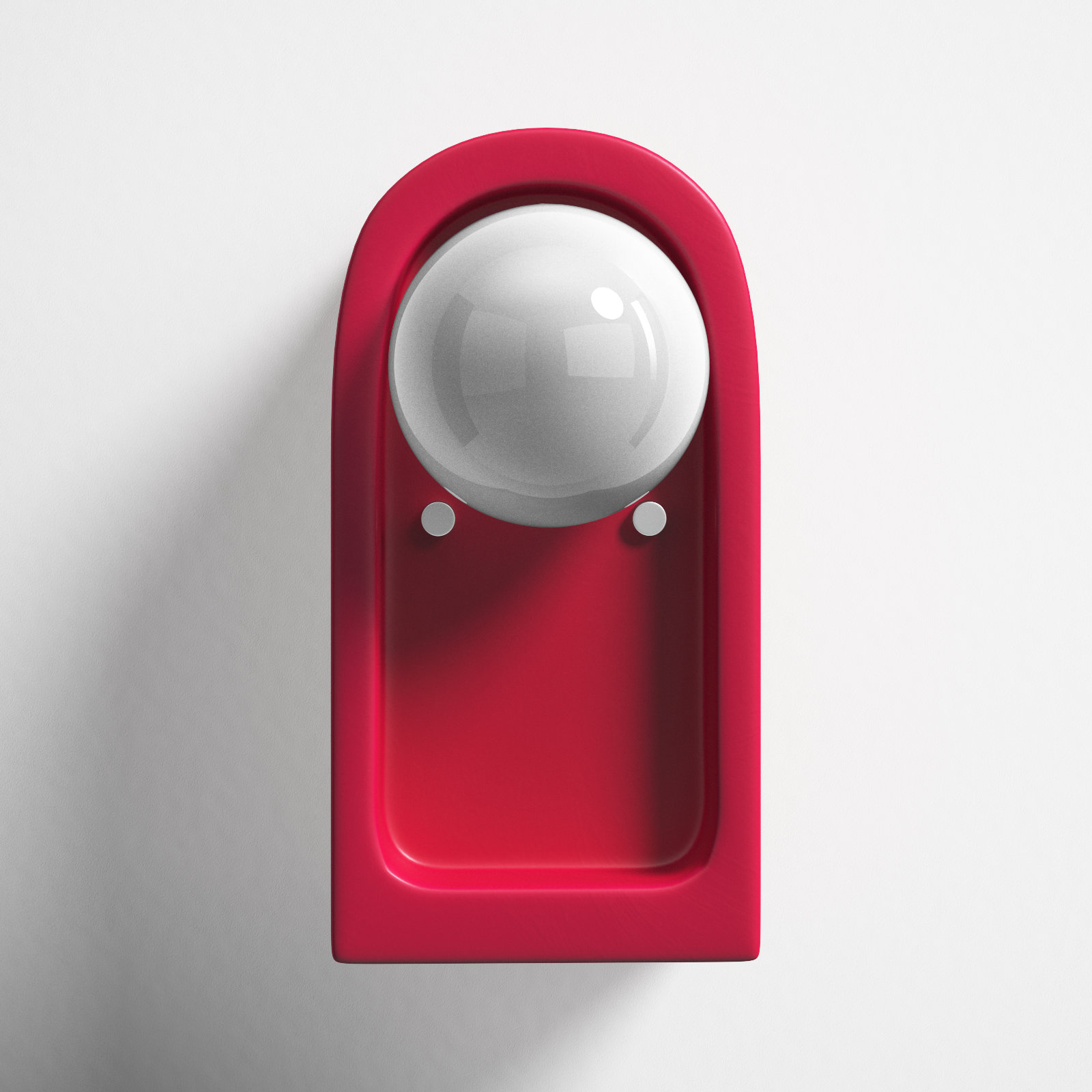 Rosalino Single Light Ceramic Dimmable Flush Mounted Sconce, Cerise