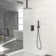 Ceiling Mounted Complete Shower System with Rough-in Valve with 12 Inches Rain Shower Head