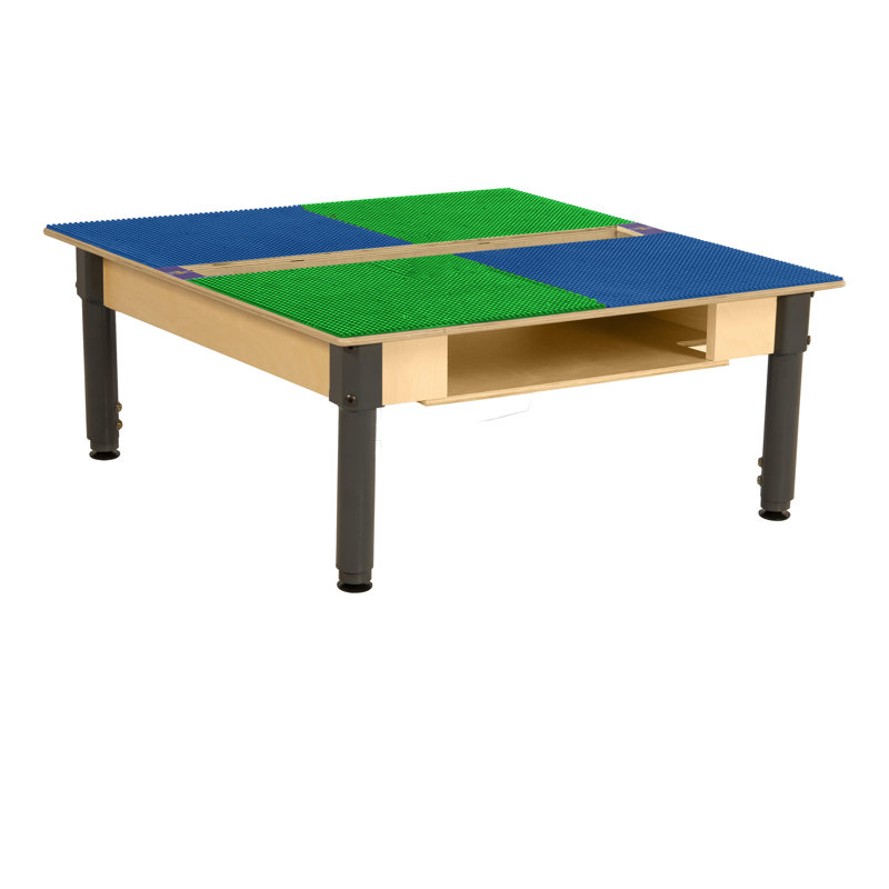 Table de jeu Time-2-Play, Bleu et vert, H 18,5 po x L 35 po x l 31 po
