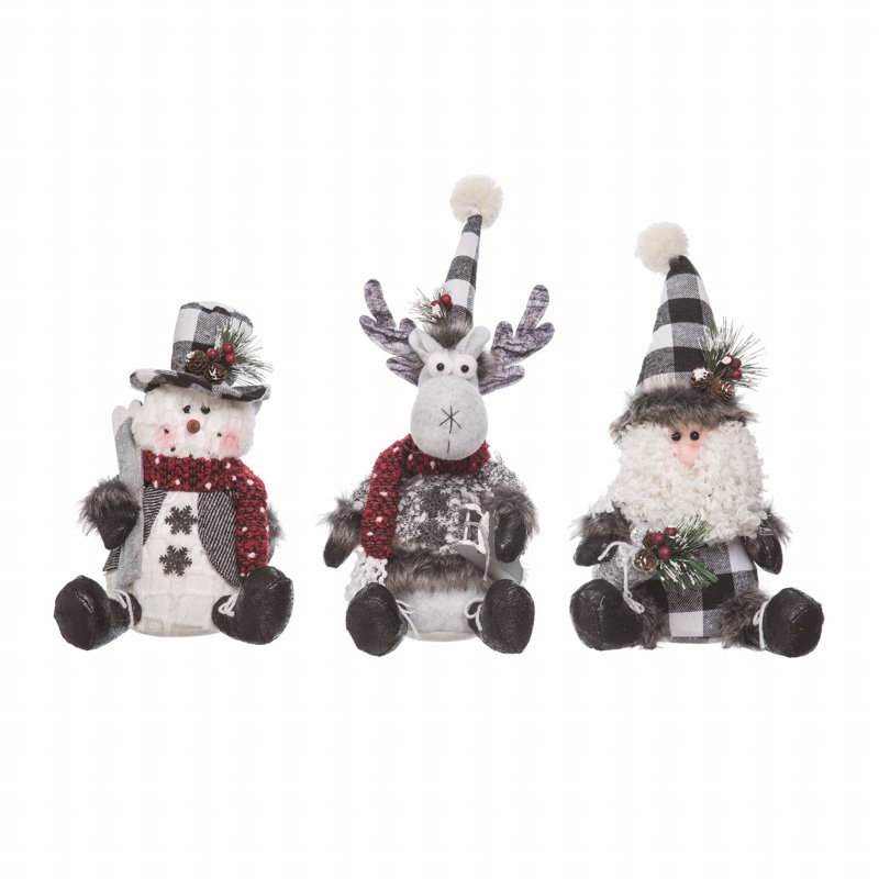  Ensemble de 3 décorations de Noël pour maison
