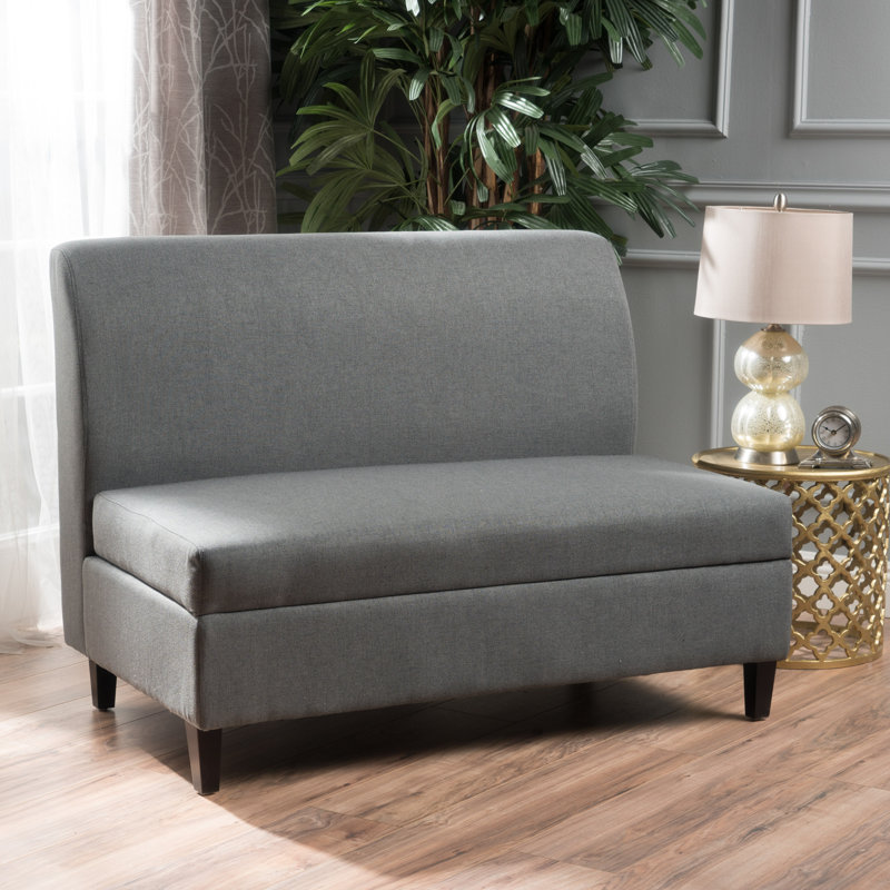 Yatesville Upholstered 47.24'' Loveseat, Charcoal 