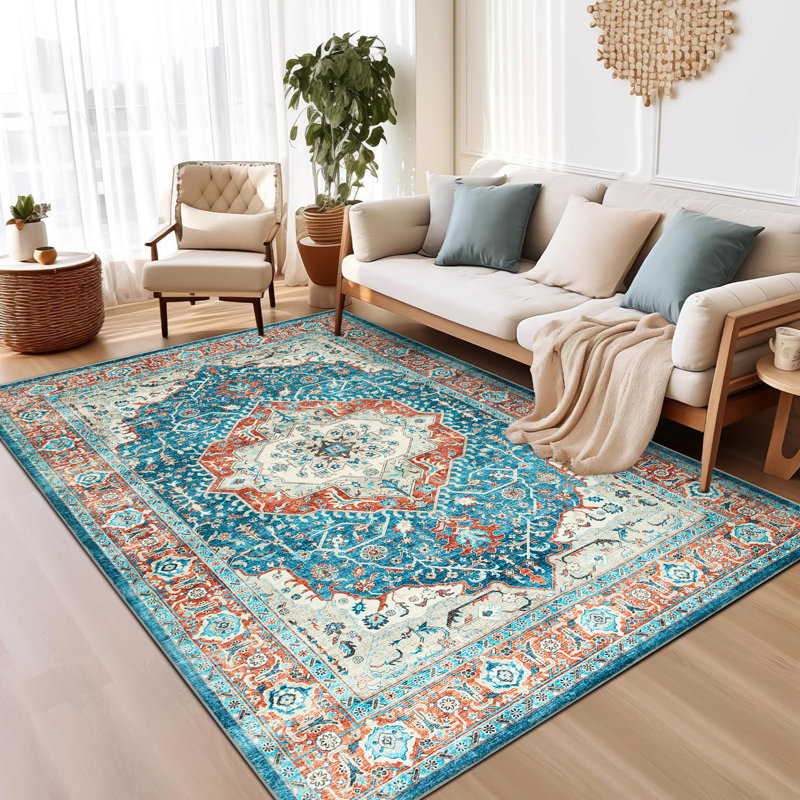 Alma Vintage Look Shag Area Rug, Rectangle 3'9" x 66'9"