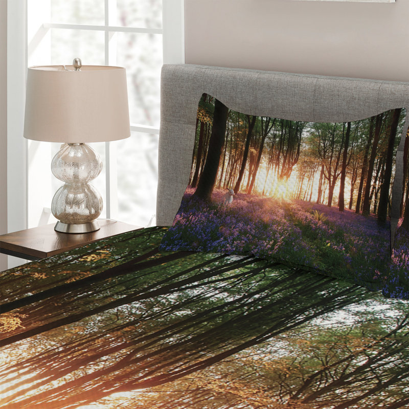 Forest Rustic Polyester Coverlet