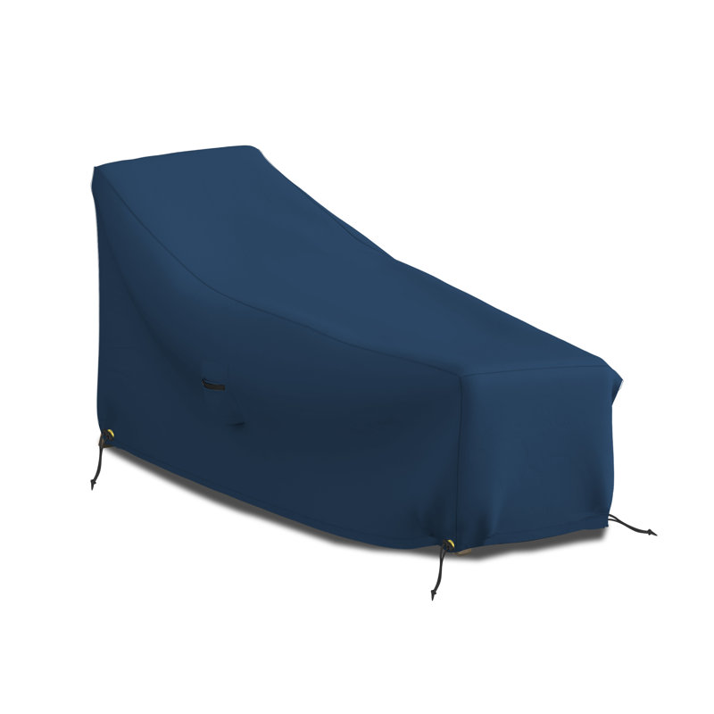 Heavy-Duty Patio Chaise Lounge Cover, All Weather Protection & UV-Resistant Lounger Cover, 32" H x 74" W x 34" D, Blue