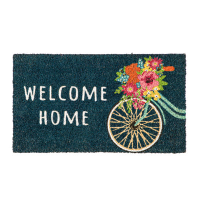 Tapis d'entrée antidérapant pour vélo avec panier 28 po x 16 po