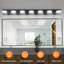  Luminaire de salle de bain 7 lumières DEL à intensité variable, barre de salle de bain noire pour salle de bain, miroir de meuble-lavabo et salon-107041924-107041950