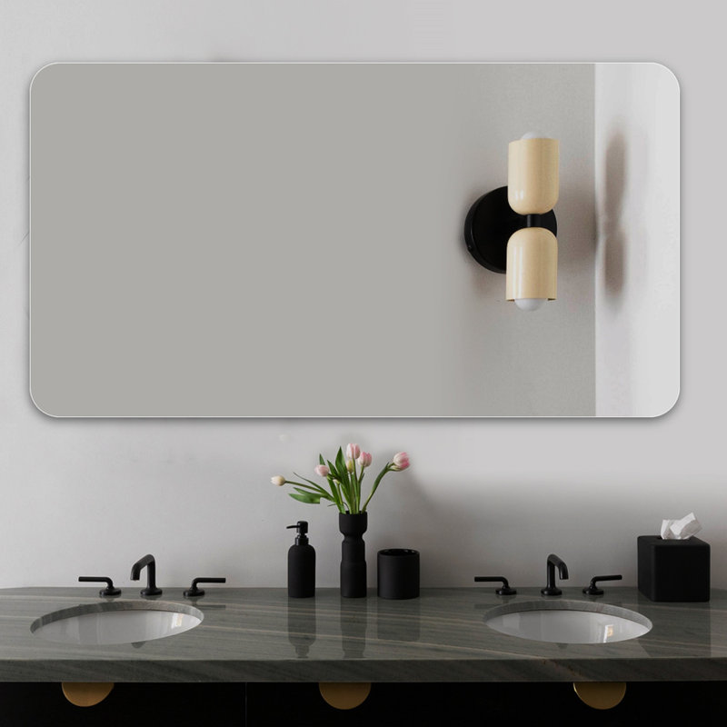 Miroir de salle de bain, miroir mural pour salle de bain anti-buée