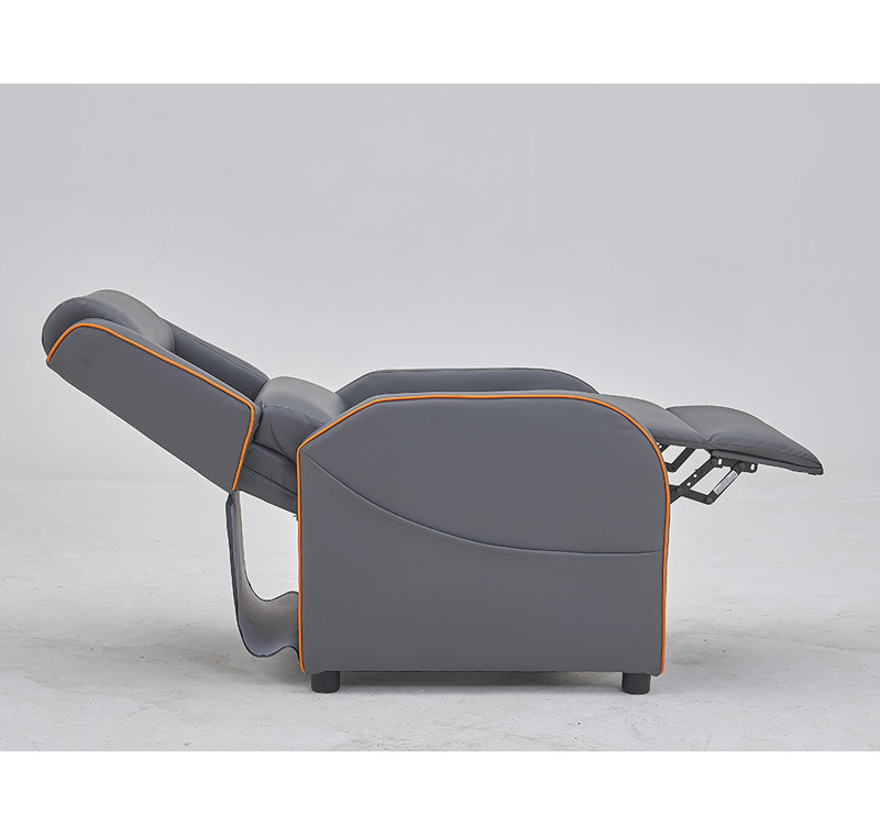 Camberly 65cm Wide Standard Recliner, Grey/Orange