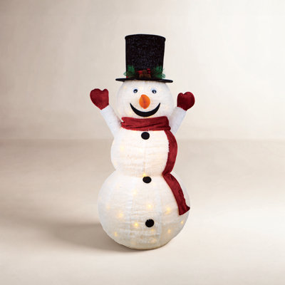 Season's Designs 3.5' Lighted Snowman Decor