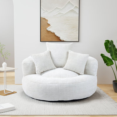 Jaquarion 42.52'' Wide Compression Barrel Chair