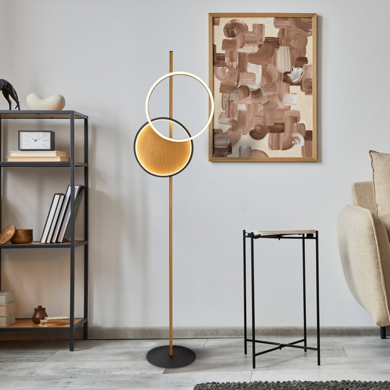 Chatav 150cm Black And Brown LED Traditional Floor Lamp