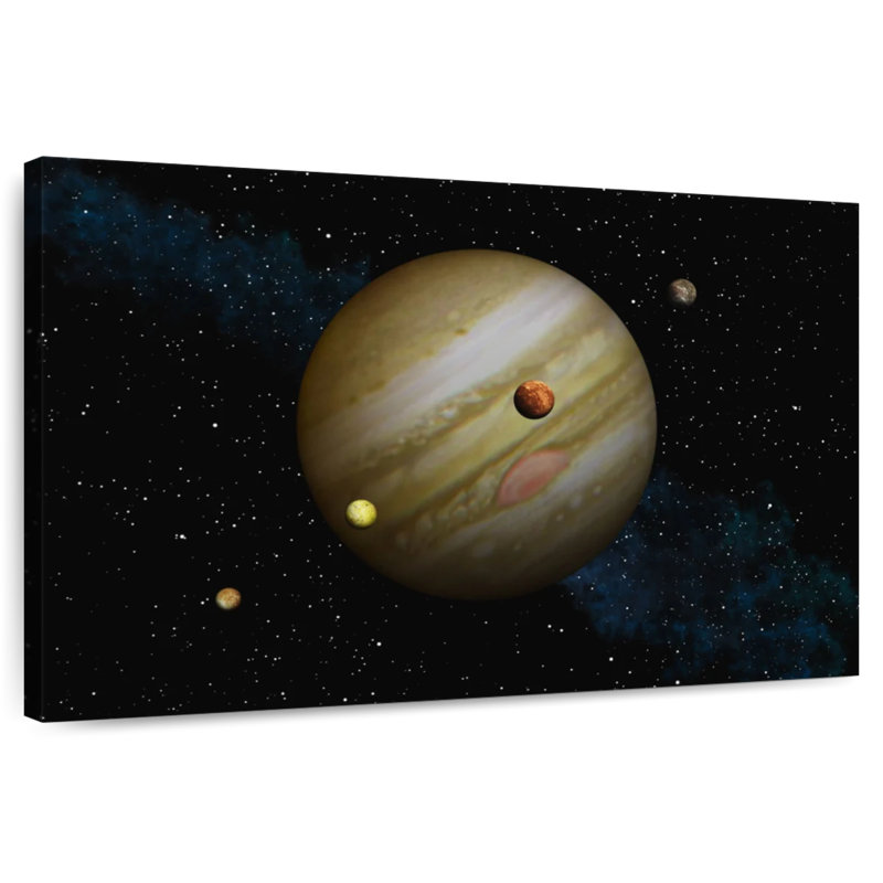 Oberle Jupiter And Its Moons, 8'' H x 12'' W