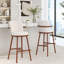 Tabouret d'intérieur rembourré avec structure en métal