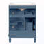 Meuble-lavabo avec lavabo en céramique, 2 tiroirs et tablette réglable-861438875-861438885