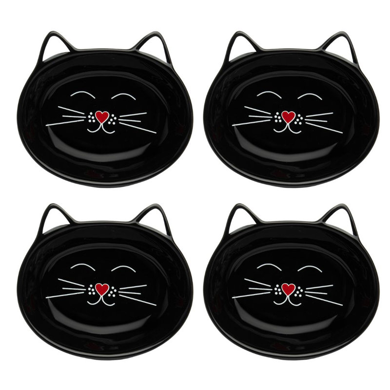 Plats pour chat Oscar, Noir