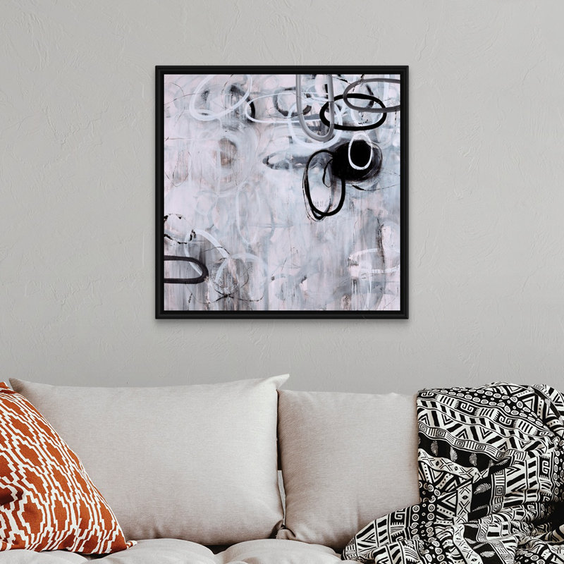 «Circular Mouvement» par Jodi Maas - reproduction d'art sur toile, White Floating Frame Canvas, H 32 po x l 32 po x 1,75 po
